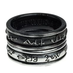 Bague 'Demon Black & Angel White' 10 Bague 'Demon Black & Angel White' -Magasin De Mode bague demon black angel white 1 3