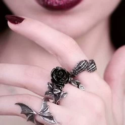 Bague 'Wild Black Rose' -Magasin De Mode bague wild black rose 2