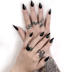 Bague 'Wild Black Rose' -Magasin De Mode bague wild black rose 3