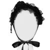 Bandeau Gothic Lolita 'Black Fairy' Noir -Magasin De Mode bandeau gothic lolita black fairy noir