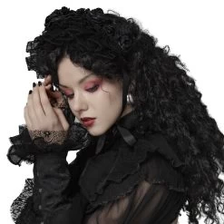 Bandeau Gothic Lolita 'Black Fairy' Noir -Magasin De Mode bandeau gothic lolita black fairy noir 4