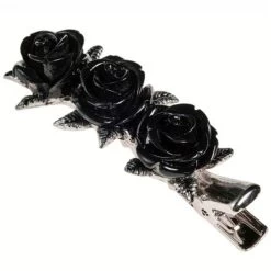 Barrette à Cheveux 'Wild Black Rose'