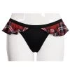 Bas De Bikini 'Scotish' Noir Et Tartan Rouge -Magasin De Mode bas de bikini scotish noir et tartan rouge