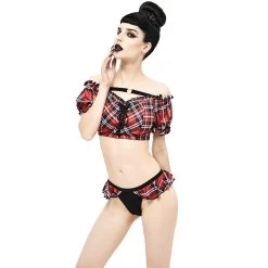 Bas De Bikini 'Scotish' Noir Et Tartan Rouge 20 Bas De Bikini 'Scotish' Noir Et Tartan Rouge -Magasin De Mode bas de bikini scotish noir et tartan rouge 2