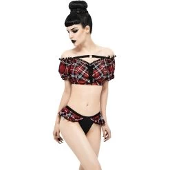 Bas De Bikini 'Scotish' Noir Et Tartan Rouge 21 Bas De Bikini 'Scotish' Noir Et Tartan Rouge -Magasin De Mode bas de bikini scotish noir et tartan rouge 3