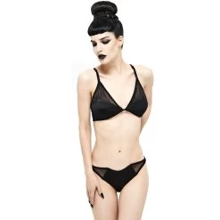 Bikini 'Bat Shaped' Noir -Magasin De Mode bikini bat shaped noir 4