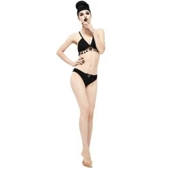 Bikini 'Gothic Tassel' Noir -Magasin De Mode bikini gothic tassel noir 10