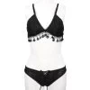 Bikini 'Gothic Tassel' Noir