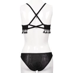 Bikini 'Gothic Tassel' Noir -Magasin De Mode bikini gothic tassel noir 13