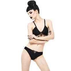 Bikini 'Gothic Tassel' Noir -Magasin De Mode bikini gothic tassel noir 4