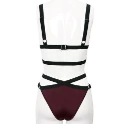 Bikini 'Narcissa' Bordeaux Et Noir -Magasin De Mode bikini narcissa bordeaux et noir 14