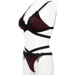 Bikini 'Narcissa' Bordeaux Et Noir -Magasin De Mode bikini narcissa bordeaux et noir 15