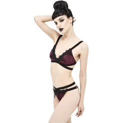 Bikini 'Narcissa' Bordeaux Et Noir -Magasin De Mode bikini narcissa bordeaux et noir 5