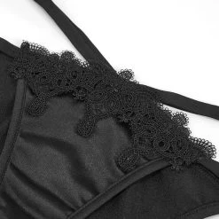 Bikini 'Narcissa' Noir Avec Tour De Cou En Dentelle -Magasin De Mode bikini narcissa noir avec tour de cou en dentelle 14