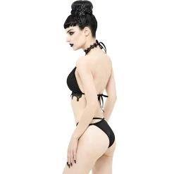 Bikini 'Narcissa' Noir Avec Tour De Cou En Dentelle -Magasin De Mode bikini narcissa noir avec tour de cou en dentelle 4