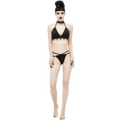Bikini 'Narcissa' Noir Avec Tour De Cou En Dentelle -Magasin De Mode bikini narcissa noir avec tour de cou en dentelle 8