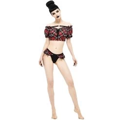 Bikini 'Scotish' En Tartan Rouge 35 Bikini 'Scotish' En Tartan Rouge -Magasin De Mode bikini scotish en tartan rouge 13