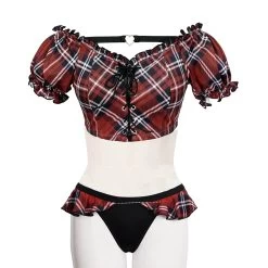 Bikini 'Scotish' En Tartan Rouge 36 Bikini 'Scotish' En Tartan Rouge -Magasin De Mode bikini scotish en tartan rouge 14