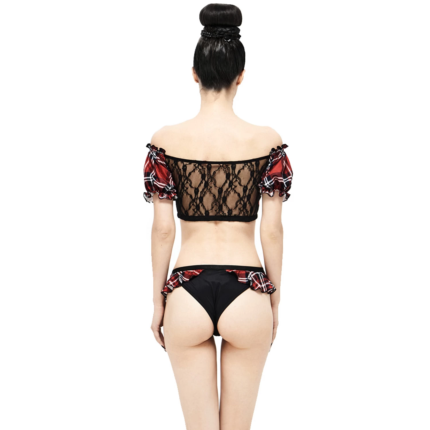 Bikini 'Scotish' En Tartan Rouge 7 Bikini 'Scotish' En Tartan Rouge – Image 5