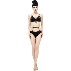 Bikini 'Sexy Velvet' Noir Et Rouge -Magasin De Mode bikini sexy velvet noir et rouge 5