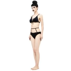 Bikini 'Sexy Velvet' Noir Et Rouge -Magasin De Mode bikini sexy velvet noir et rouge 7