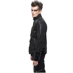 Blouson 'Jarlan' En Simili Cuir Noir -Magasin De Mode blouson jarlan en simili cuir noir 4