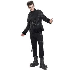 Blouson 'Jarlan' En Simili Cuir Noir -Magasin De Mode blouson jarlan en simili cuir noir 9
