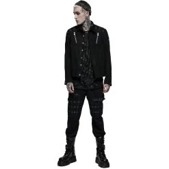 Blouson 'Punk Ragged' En Jean Noir -Magasin De Mode blouson punk ragged en jean noir 5