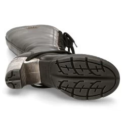 Bottes Hautes New Rock Trail En Cuir Itali Noir -Magasin De Mode bottes hautes new rock trail en cuir itali noir 5