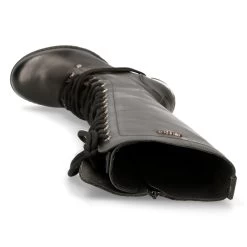 Bottes Hautes New Rock Trail En Cuir Itali Noir -Magasin De Mode bottes hautes new rock trail en cuir itali noir 6