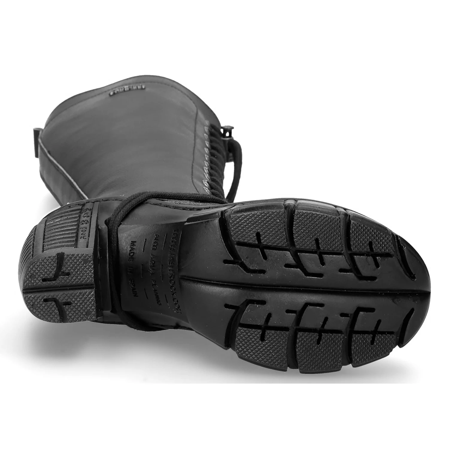 Bottes Hautes New Rock Trail En Cuir Vegan Noir 8 Bottes Hautes New Rock Trail En Cuir Vegan Noir – Image 6