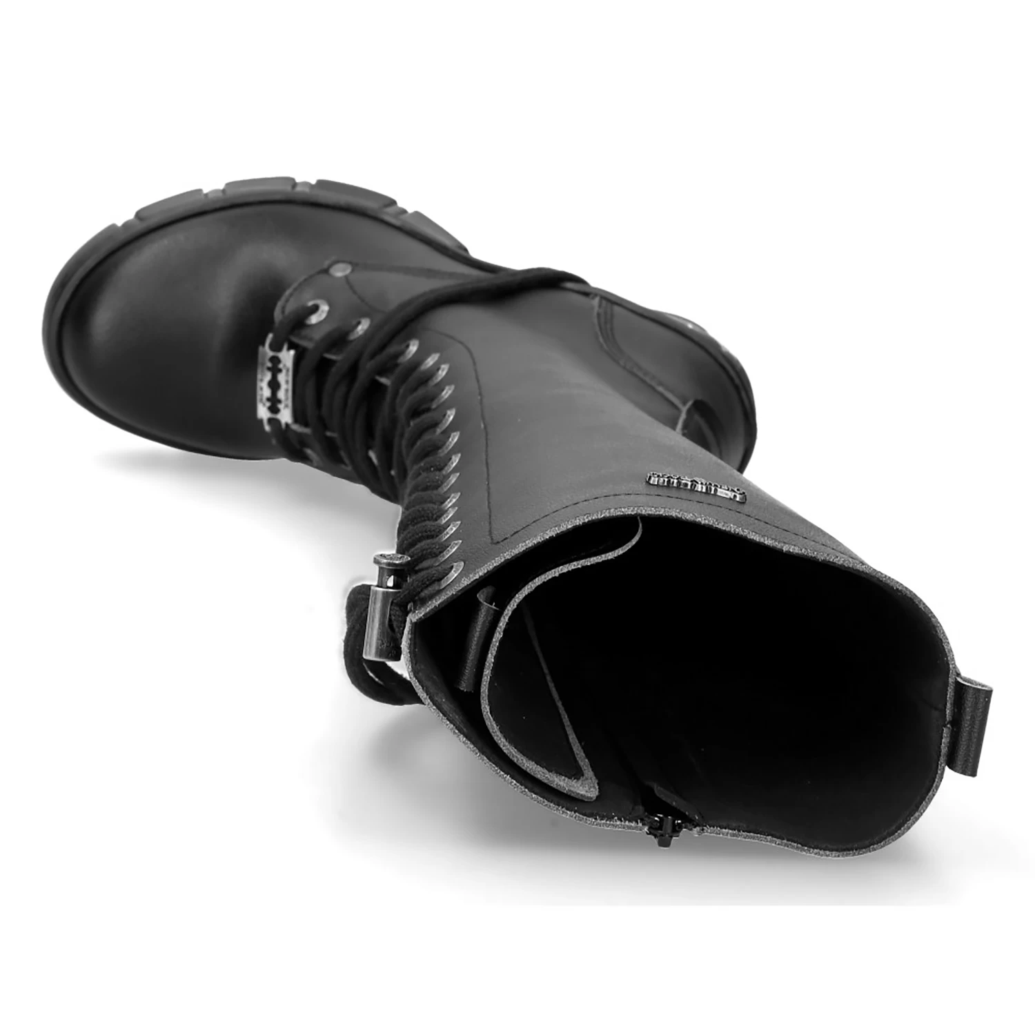 Bottes Hautes New Rock Trail En Cuir Vegan Noir 9 Bottes Hautes New Rock Trail En Cuir Vegan Noir – Image 7