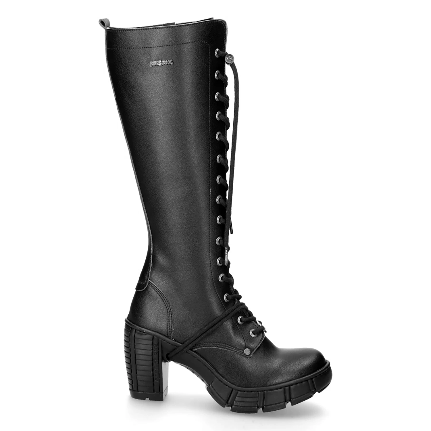 Bottes Hautes New Rock Trail En Cuir Vegan Noir 3 Bottes Hautes New Rock Trail En Cuir Vegan Noir