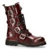 Bottes New Rock Comfort Light En Cuir Bordeaux -Magasin De Mode bottes new rock comfort light en cuir bordeaux