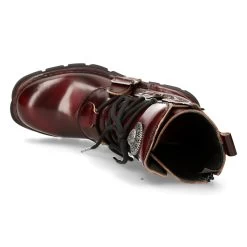 Bottes New Rock Comfort Light En Cuir Bordeaux -Magasin De Mode bottes new rock comfort light en cuir bordeaux 6