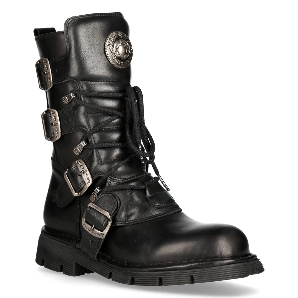 Bottes New Rock Comfort Light En Cuir Itali Et... 4 Bottes New Rock Comfort Light En Cuir Itali Et... â Image 2