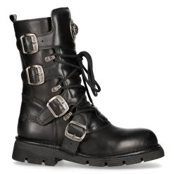 Bottes New Rock Comfort Light En Cuir Itali Et...