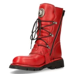 Bottes New Rock Comfort Light En Cuir Rouge 13 Bottes New Rock Comfort Light En Cuir Rouge -Magasin De Mode bottes new rock comfort light en cuir rouge 3