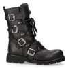 Bottes New Rock Comfort Light En Cuir Vintage Flower... 2 Bottes New Rock Comfort Light En Cuir Vintage Flower... -Magasin De Mode bottes new rock comfort light en cuir vintage flower noir