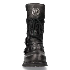 Bottes New Rock Comfort Light En Cuir Vintage Flower... -Magasin De Mode bottes new rock comfort light en cuir vintage flower noir 2