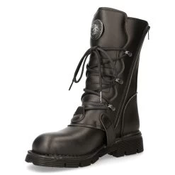 Bottes New Rock Comfort Light Vegan Noires -Magasin De Mode bottes new rock comfort light vegan noires 3
