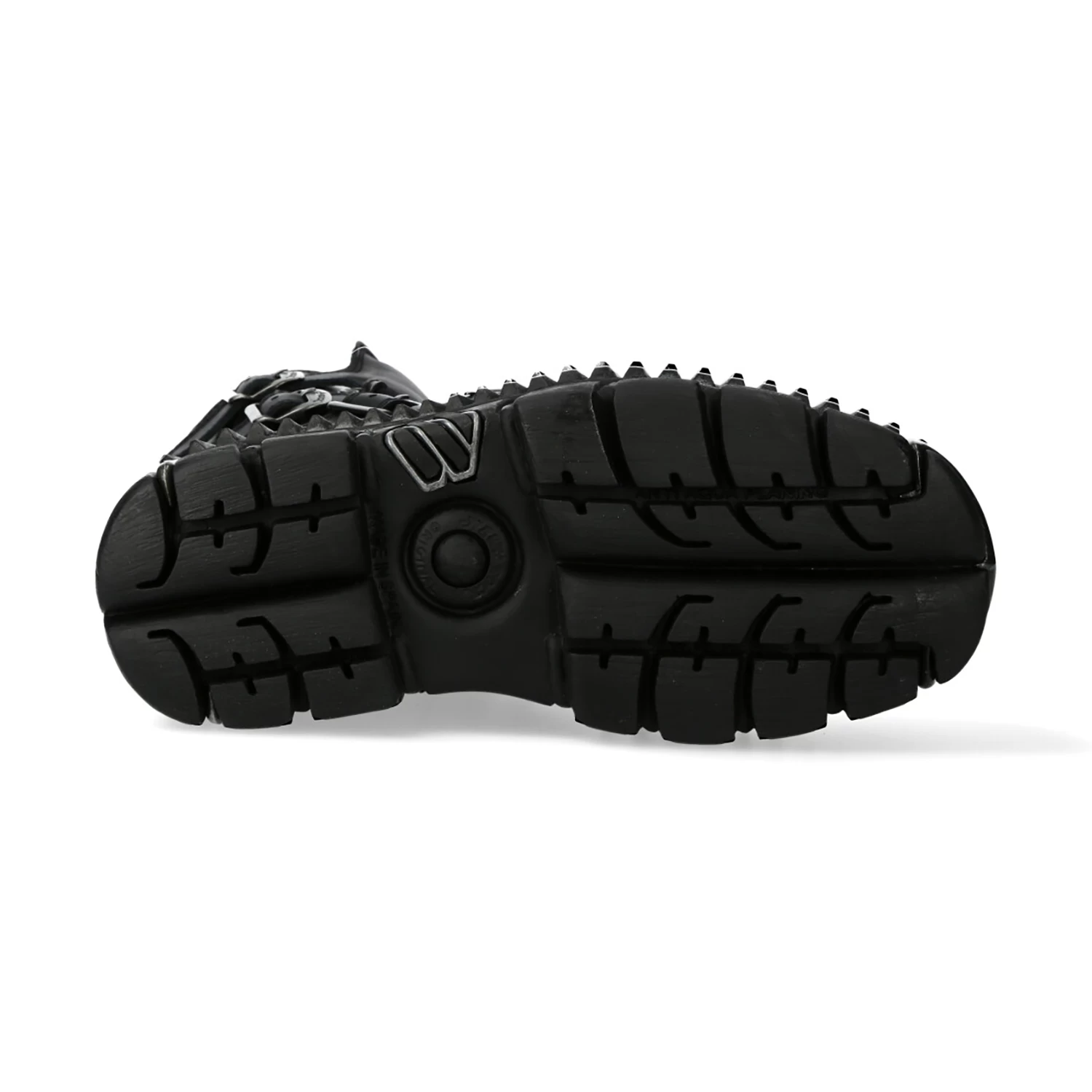 Bottes New Rock Metallic En Cuir Itali Et Nomada Noirs 8 Bottes New Rock Metallic En Cuir Itali Et Nomada Noirs – Image 6