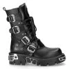 Bottes New Rock Metallic Luna En Cuir Noir 2 Bottes New Rock Metallic Luna En Cuir Noir -Magasin De Mode bottes new rock metallic luna en cuir noir