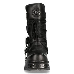 Bottes New Rock Metallic Oxido En Cuir Noir -Magasin De Mode bottes new rock metallic oxido en cuir noir 2
