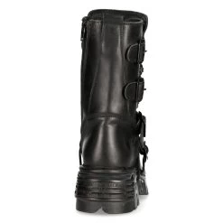 Bottes New Rock Metallic Oxido En Cuir Noir -Magasin De Mode bottes new rock metallic oxido en cuir noir 4