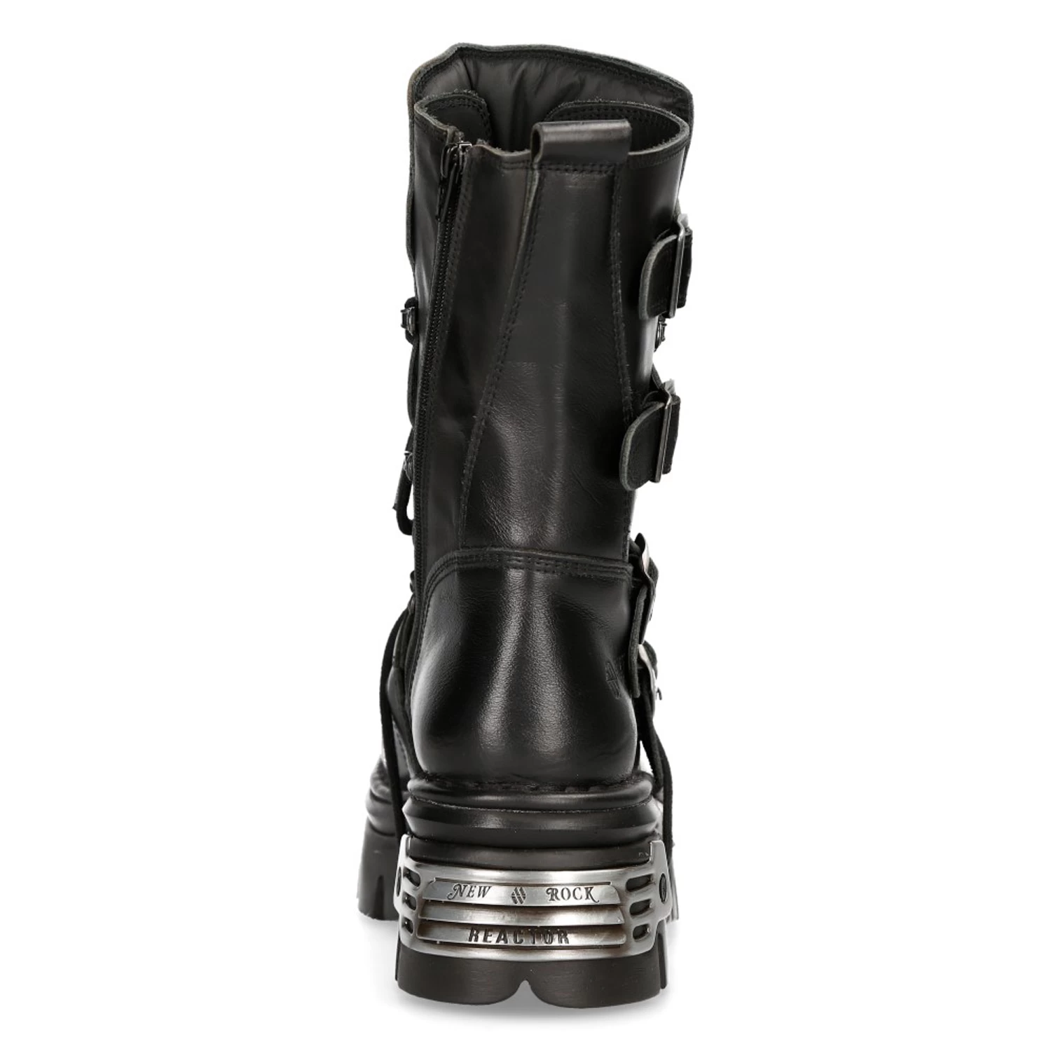 Bottes New Rock Metallic Reactor En Cuir Noir 7 Bottes New Rock Metallic Reactor En Cuir Noir – Image 5