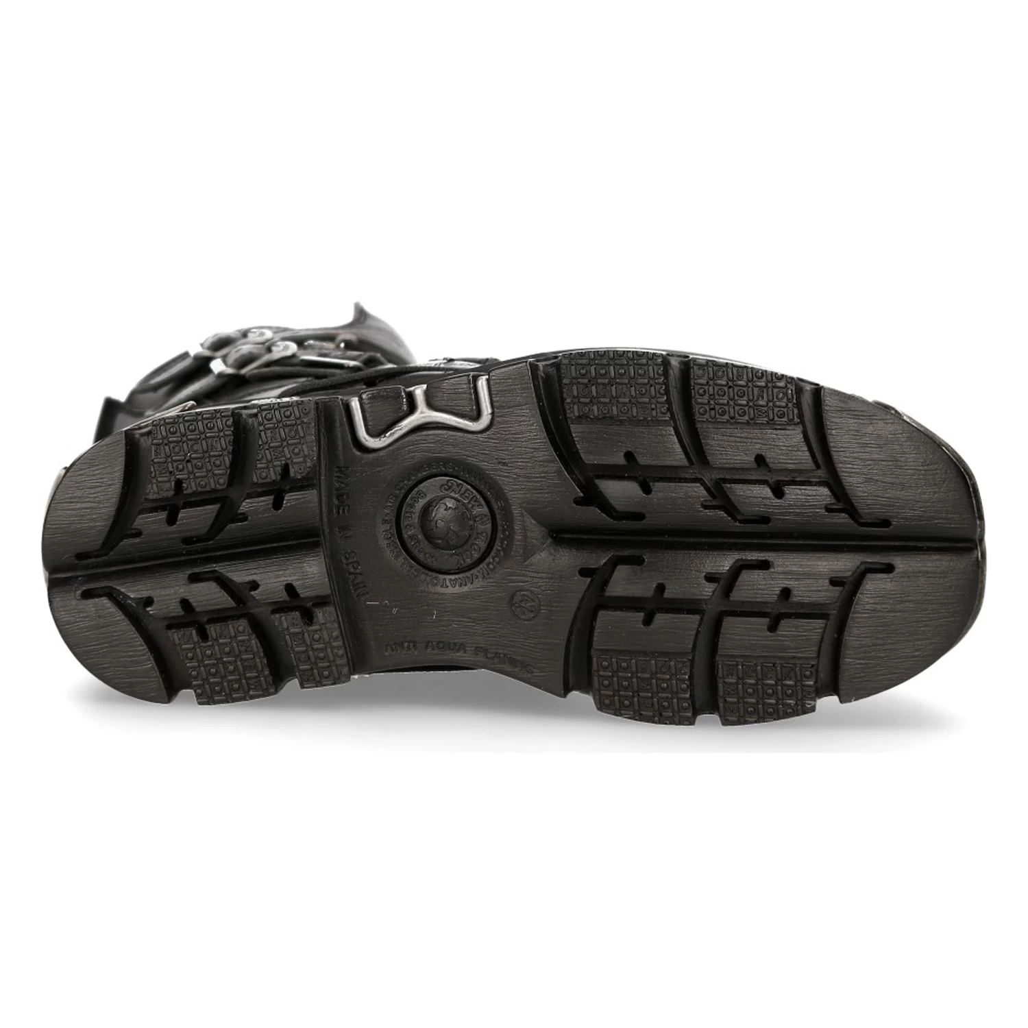 Bottes New Rock Metallic Reactor En Cuir Noir 8 Bottes New Rock Metallic Reactor En Cuir Noir – Image 6