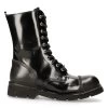 Bottes New Rock Newmili En Cuir Noir -Magasin De Mode bottes new rock newmili en cuir noir