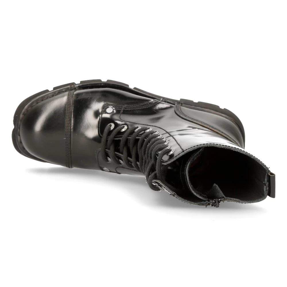 Bottes New Rock Newmili En Cuir Noir 9 Bottes New Rock Newmili En Cuir Noir – Image 7
