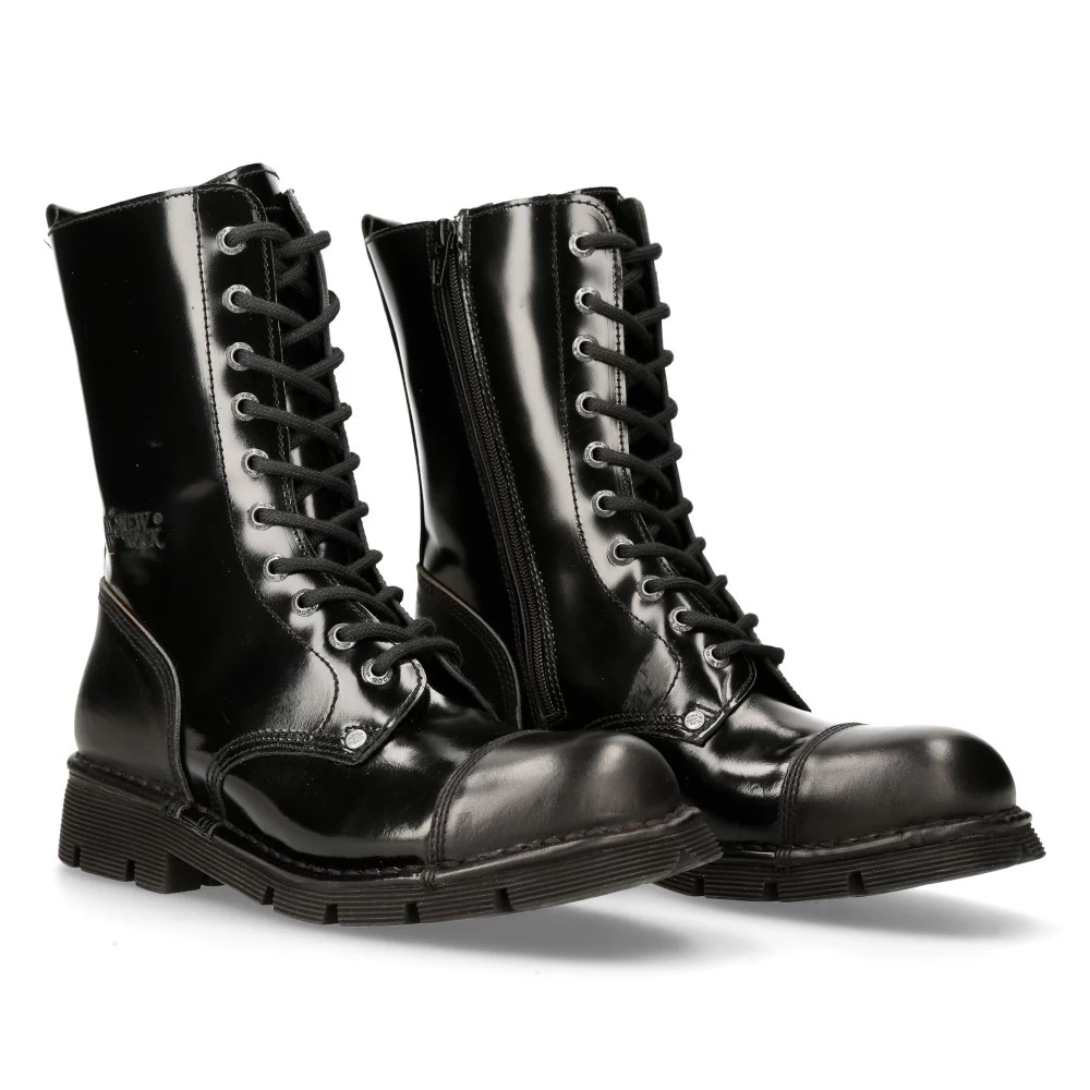 Bottes New Rock Newmili En Cuir Noir 10 Bottes New Rock Newmili En Cuir Noir – Image 8